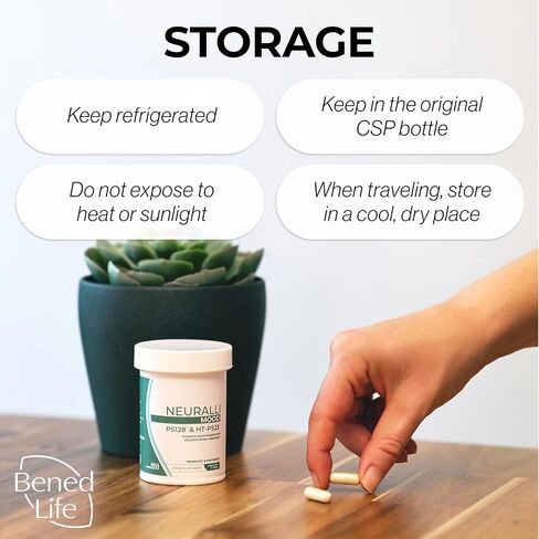 Bened Life Neuralli Mood with PS128 for Stress Relief & Recovery via The Gut-Brain Axis (30-Day Supply), Ages 18+ in Saudi Arabia