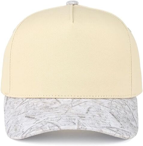 ScarvesMe Unisex Women Men Two Tone Canvas Cotton Snapback Trucker Hat Baseball Cap in Saudi Arabia