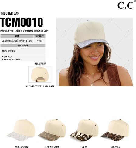 ScarvesMe Unisex Women Men Two Tone Canvas Cotton Snapback Trucker Hat Baseball Cap in Saudi Arabia