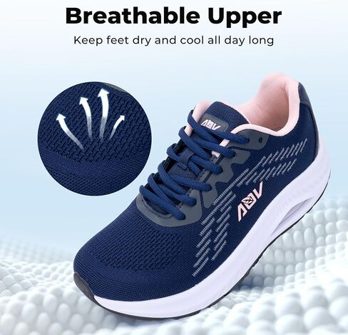 Wide Toe Box Shoes Women with Arch Support Orthotic Plantar Fasciitis Walking Shoes Air Tennis Sneakers in Saudi Arabia
