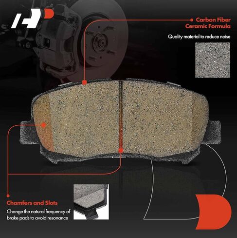 A-Premium 11.69 inch (297mm) Front Drilled and Slotted Disc Brake Rotors + Ceramic Pads Kit Compatible with Select Mazda Models - CX-5 CX5 2013 2014 2015 2016 2017, 6-PC Set in Saudi Arabia