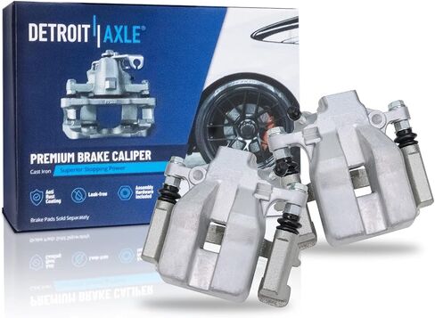 Detroit Axle - Rear Brake Kit for 2007-2012 Lexus ES350 2007-2011 Toyota Camry 2008-2011 Avalon, 2009 2010, Disc Brake Rotors Brake Calipers Ceramic Brake Pads Replacement in Saudi Arabia