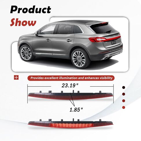 923-117 3rd Third Brake Light, Center High Mount Stop Light Compatible with 2015-2020 GMC Yukon/Yukon XL/Cadillac Escalade/Escalade ESV Replaces# 22783103 22803028 in Kuwait