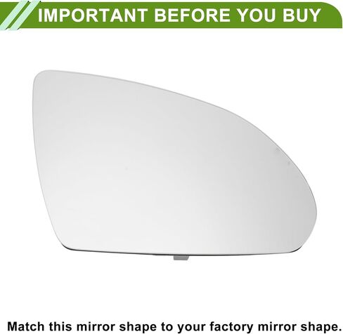 Motoforti Door Wing Right with Heating Mirror Glass Replacement W/Backing Plate No.87621D4000/87621A8000/87621D5010 for Kia Optima 2016-2019 in Saudi Arabia