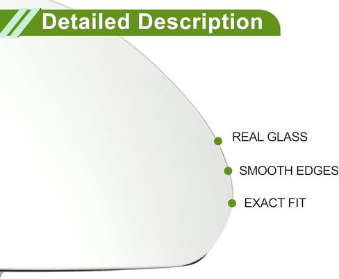 Motoforti Door Wing Right with Heating Mirror Glass Replacement W/Backing Plate No.87621D4000/87621A8000/87621D5010 for Kia Optima 2016-2019 in Saudi Arabia