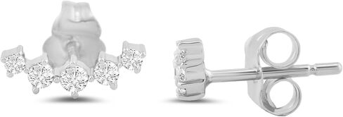 Amazon Essentials White 10K Gold 0.25 cttw Round Diamonds Stud Earrings in Saudi Arabia