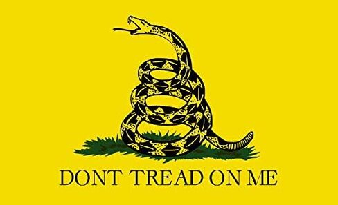 StickerTalk Gadsden Flag Vinyl Sticker, 5 inches by 3 inches in Saudi Arabia