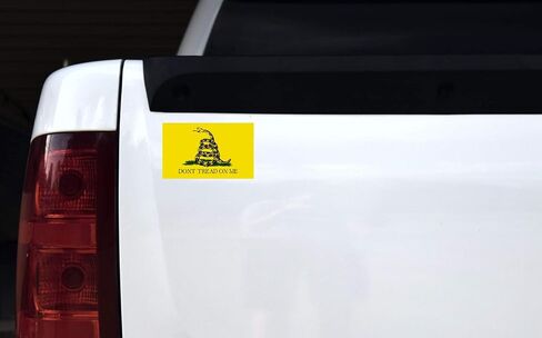StickerTalk Gadsden Flag Vinyl Sticker, 5 inches by 3 inches in Saudi Arabia