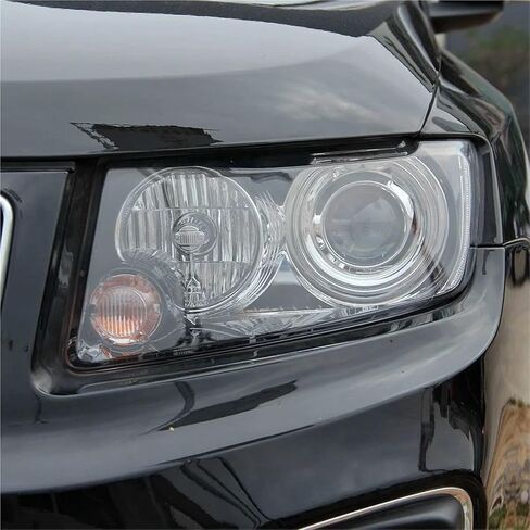 متوافق مع Jeep Compass 2011 2012 2013 2014 2015 2016 غطاء شفاف أمامي للمصابيح الأمامية عدسة غطاء زجاجي عاكس الضوء (1 قطعة الجانب الأيمن) in Kuwait
