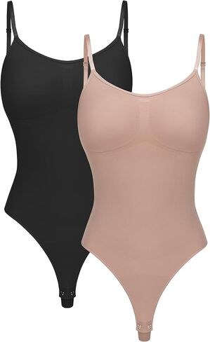 EUYZOU Shapewear Bodysuit for Women Tummy Control Seamless Sculpting Body Shaper Top in Saudi Arabia