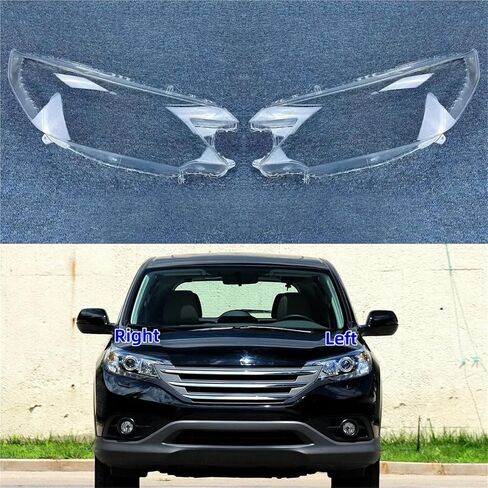 متوافق لهوندا CRV CR-V 2012 2013 2014 غطاء المصباح الأمامي للسيارات كشافات الزجاج الشفاف عاكس الضوء مصباح قذيفة عدسة (1 قطعة الجانب الأيمن) in Kuwait