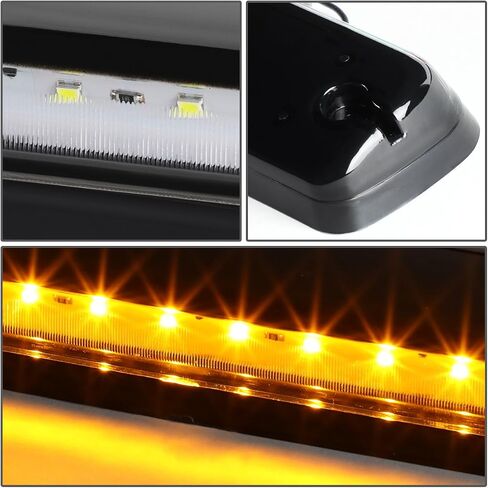 DNA Motoring CBL-CSIL07-BK-Y LED سقف الكابينة العلوي عدسة مركزية مع زوج مصباح جانبي in Saudi Arabia