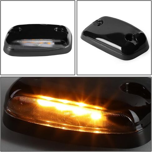 DNA Motoring CBL-CSIL07-BK-Y LED سقف الكابينة العلوي عدسة مركزية مع زوج مصباح جانبي in Saudi Arabia