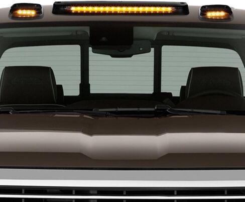 DNA Motoring CBL-CSIL07-BK-Y LED سقف الكابينة العلوي عدسة مركزية مع زوج مصباح جانبي in Saudi Arabia