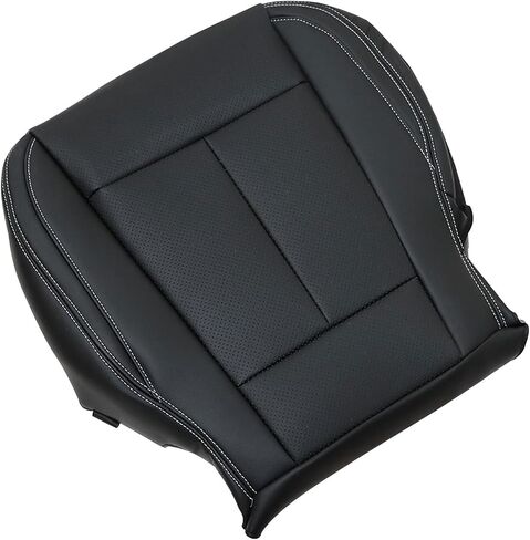 NLQR Front Driver Side Bottom Replacement Seat Cover Black Microfiber Leather Compatible with Ford F150 Super Crew Cab 2015 2016 2017 2018 2019 2020 2021 in Saudi Arabia