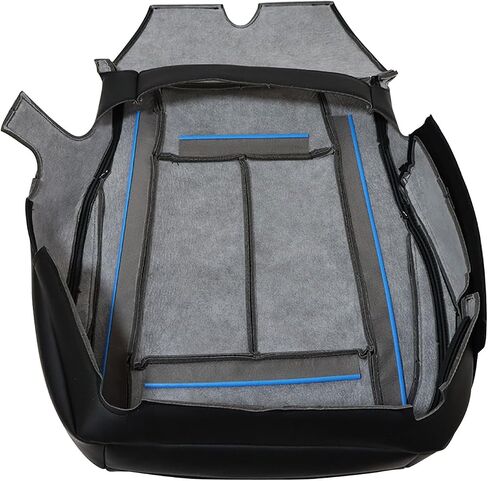 NLQR Front Driver Side Bottom Replacement Seat Cover Black Microfiber Leather Compatible with Ford F150 Super Crew Cab 2015 2016 2017 2018 2019 2020 2021 in Saudi Arabia
