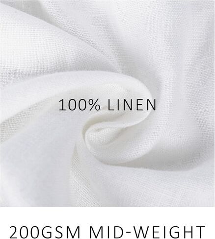 Women 100% Linen Mini Dress with Sleeveless Square Neck Breathable Back Zipper A-Line Summer Dress in Kuwait