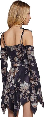 Dolls Kill F is for Fairies Handkerchief Dress by Current Mood - Off-Shoulder, Custom Fit Dress, Perfect for Fairycore Fashion - Orange, X-Large in Kuwait