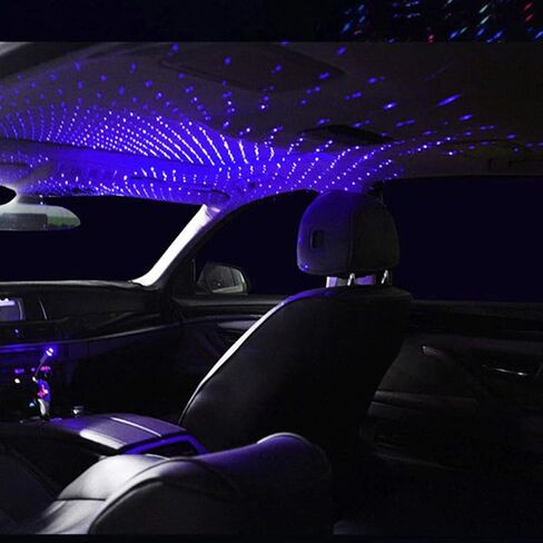 SOCAL-LED LIGHTING Car USB Purple Star Projector Night Light Adjustable Interior LED Decorative Romantic Roof Ceiling Lights in Kuwait