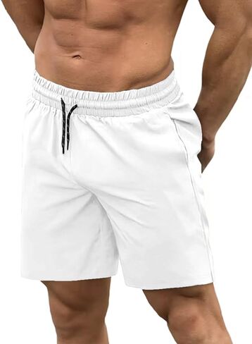 COOFANDY Men Swim Trunk with Compression Liner 2 in 1 Swimwear Bathing Suit Quick Dry Board Short in Saudi Arabia