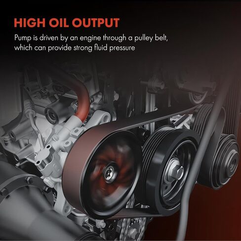 A-Premium Power Steering Pump, with Pulley & Reservoir, Compatible with Ram 1500 2011-2012, 3.7L 4.7L, Replace # 68069904AB, 68069904AC in Saudi Arabia