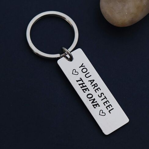 Beeshion 11 Years and I Steel Love You Keychain Personalised 11th Wedding Anniversary Jewelry for Men Women Boyfriend Gift in Kuwait