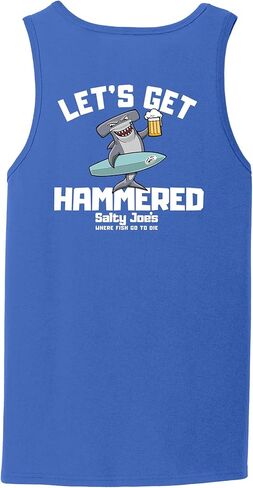 قمصان بدون أكمام قطنية للرجال بشعار Let's Get Hammered من SALTY JOES in Kuwait