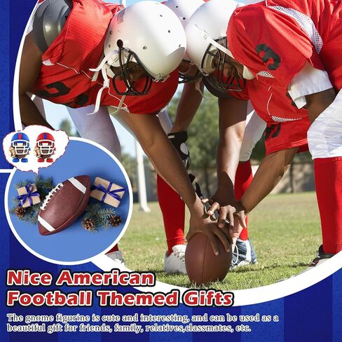 50 Pcs Mini Football Gnomes Figures Rugby Team Gift Hide and Seek Football Ornament Gnome Figurine Sports Gift for Football Player Adorable Collectible Home Decor in Saudi Arabia