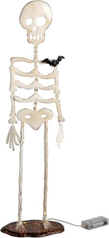 Mud Pie Halloween Small Light Up Skeleton Sitter in Kuwait