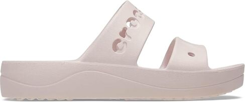 Crocs Womens Baya Platform Glitter Sandal WHI Sandal, White, Women US 7, (5UK) in Saudi Arabia