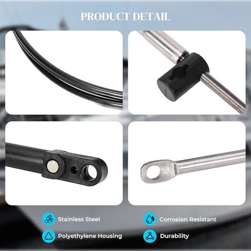 15FT Throttle and Shift Cables For Mercury Outboard Motor 2pcs Outboard GEN 2 Throttle Cable 33c in Kuwait