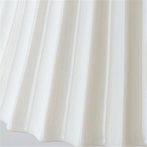 LNPTAL Vintage Pleated Pendant Light, 6.3'' White Ceramic Shade Chandelier, E26 Brass Lamp Holder Hanging Ceiling Fixture for Kitchen Island, Bedroom, Farmhouse, and Dining Room in Saudi Arabia