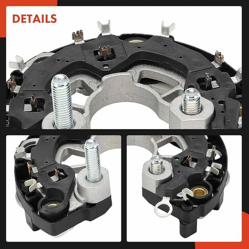 A-Premium Alternator Rectifier Compatible with Jeep Grand Cherokee 1999-2004 & Dodge Ram 1500 2500 3500 2002-2008, Durango 2003-2006, 14V Rectifier 6-50A Diodes in Saudi Arabia