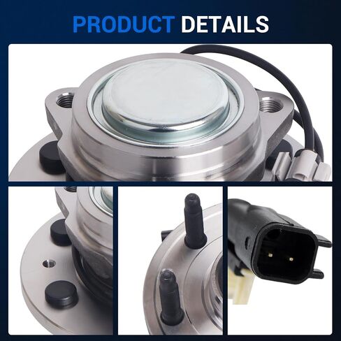 مجموعة محور العجلات الأمامية Autoround 515159 مناسبة لسيارة Chevy Tahoe/Silverado 1500/ Suburban، GMC Yukon/Sierra 1500، Cadillac Escalade 2014-2020 RWD، 6 عروة مع ABS [عبوة من قطعتين] in Saudi Arabia