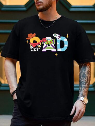 Toy Dad Shirt Toys Mom T Shirts Funny Mama and Dada Shirts Matching Birthday Top Family Vacation Cartoon Tee in Saudi Arabia
