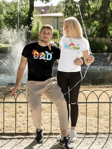 Toy Dad Shirt Toys Mom T Shirts Funny Mama and Dada Shirts Matching Birthday Top Family Vacation Cartoon Tee in Saudi Arabia
