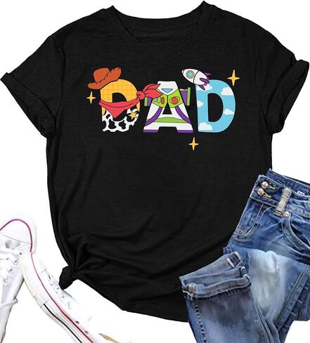 Toy Dad Shirt Toys Mom T Shirts Funny Mama and Dada Shirts Matching Birthday Top Family Vacation Cartoon Tee in Saudi Arabia