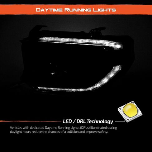 AKKON - For 2014-2021 Toyota Tundra [Factory LED DRL Model] Full LED Retrofit Headlight Assemblies in Kuwait