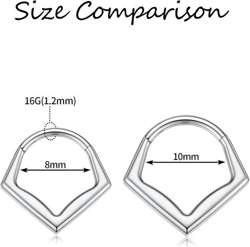 Funlmo G23 Titanium Septum Ring Daith Rook Tragus Helix Charilage Percing Jewelry Ring Ring Ring For Sensitive Skin in Kuwait