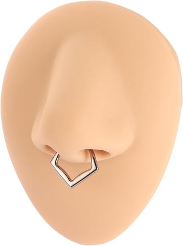 Funlmo G23 Titanium Septum Ring Daith Rook Tragus Helix Charilage Percing Jewelry Ring Ring Ring For Sensitive Skin in Kuwait