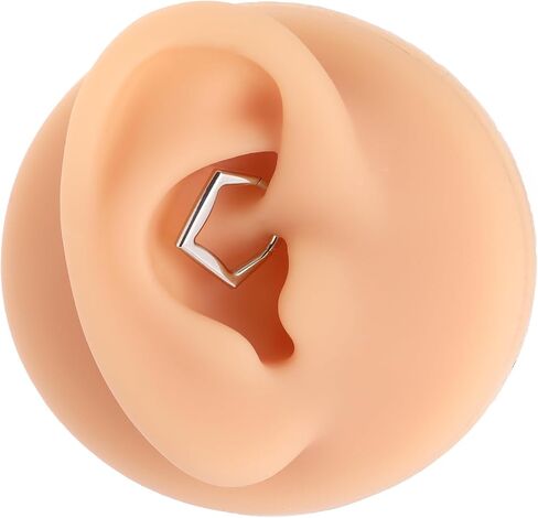 Funlmo G23 Titanium Septum Ring Daith Rook Tragus Helix Charilage Percing Jewelry Ring Ring Ring For Sensitive Skin in Kuwait