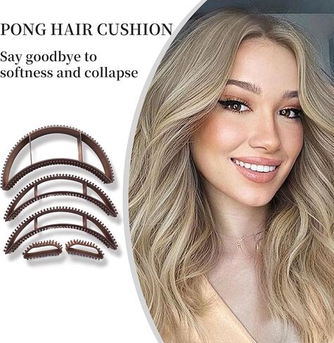 Bump It Hair Accessory, Bump It Up Headband, 5 Pcs Fluffy Styling Tool for Women and Girls, Bumpits for Hair, Hairdressing Tool Accessory Suitable for Long Thick Hair, Ponytail and So on in Saudi Arabia