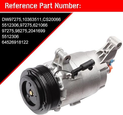 cciyu AC Compressor Pump for M-ini Cooper 1.6L 02 03 04 05 06 07 08 Replaces AC Compressor for Car in Saudi Arabia