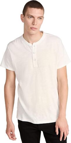 Rag & Bone Standard Issue Men's Classic Short Sleeve Henley in Saudi Arabia