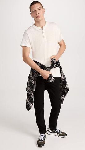 Rag & Bone Standard Issue Men's Classic Short Sleeve Henley in Saudi Arabia