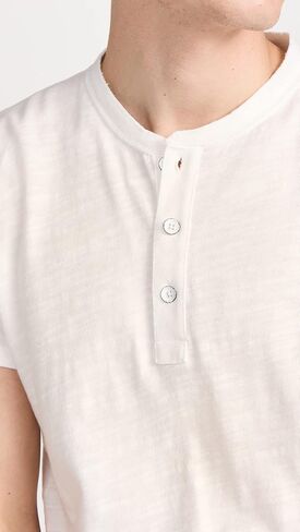 Rag & Bone Standard Issue Men's Classic Short Sleeve Henley in Saudi Arabia
