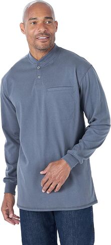 Wrangler Men's Fr Henley Long Sleeve in Saudi Arabia