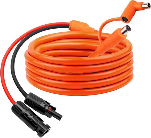 موصلات لوحة شمسية بطول 10 أقدام إلى كابل محول DC 8 مم، سلك كابل شمسي 12AWG+14AWG مع DC8020/7909، متوافق مع Jackery وAnker وGZ Yeti وBLUETT محطة الطاقة المحمولة ومولد الطاقة الشمسية in Kuwait