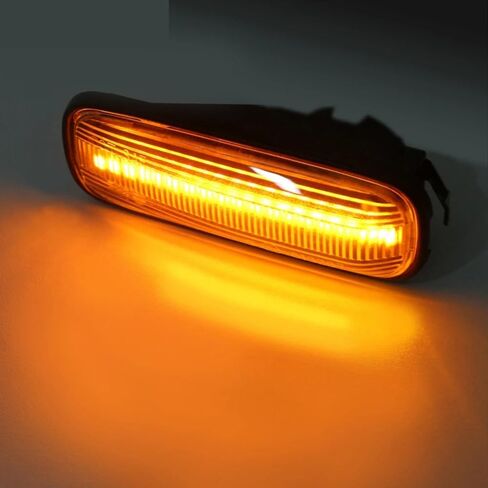2Pcs Dynamic LED Side Marker Lights Turn Signal Indicator Car Accessories Compatible withr Honda Civic EK 2/3/4dr Ballade CRV Prelude 95-99 (Dynamic Smoked Type) in Kuwait