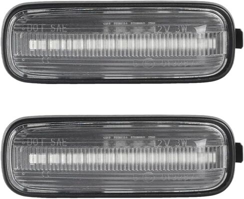 2Pcs Dynamic LED Side Marker Lights Turn Signal Indicator Car Accessories Compatible withr Honda Civic EK 2/3/4dr Ballade CRV Prelude 95-99 (Dynamic Smoked Type) in Kuwait